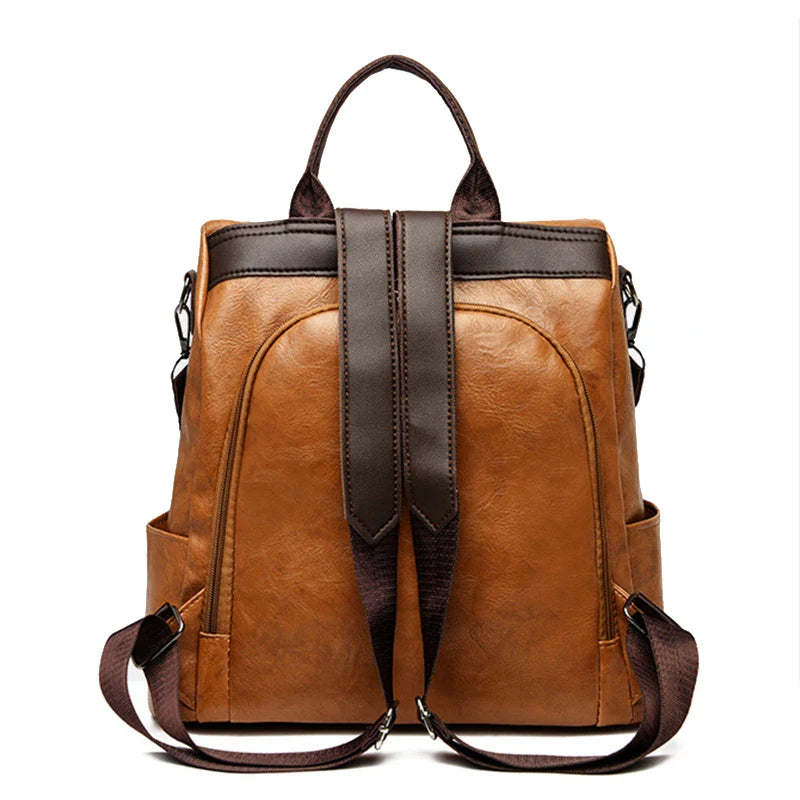 Sac à Dos Cuir Femme Convertible Vert
