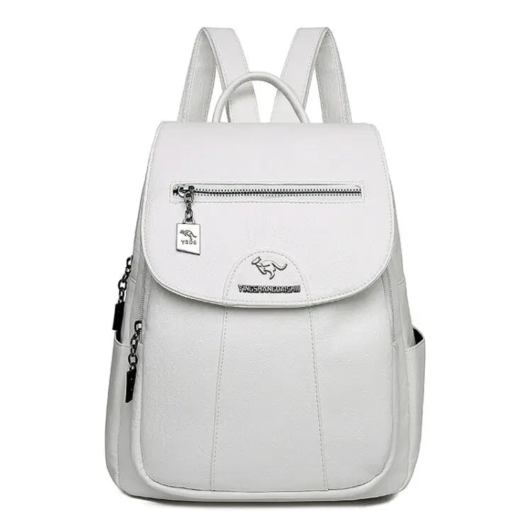 Sac à Dos Cuir Femme Urbain Organisé