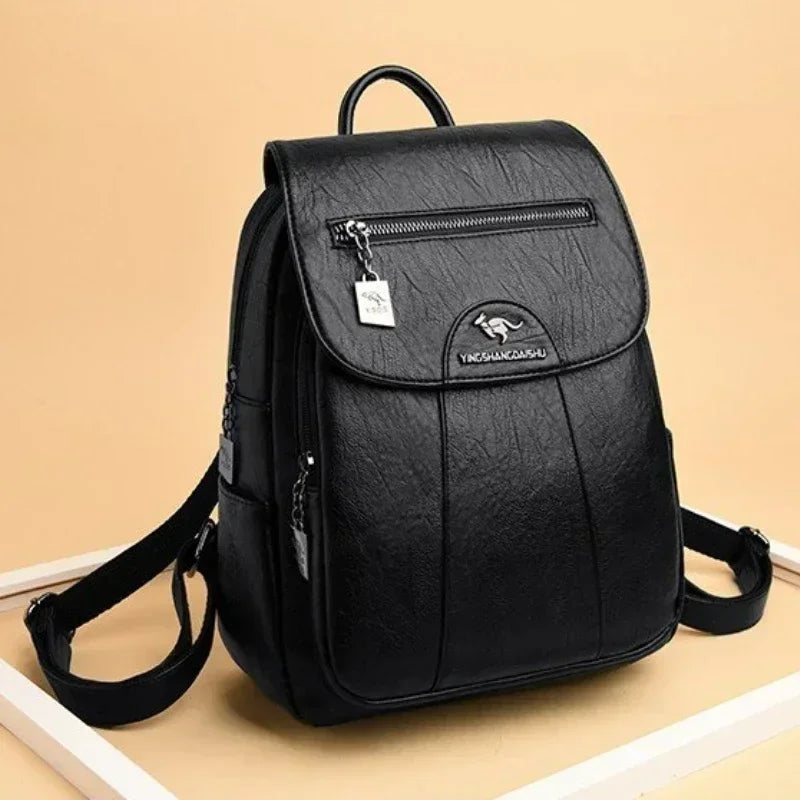 Vintage Women's Bag Large Capacity Leather Daily Commute Travel Women's Backpack Shopping Fashion Designer School Bags Travel