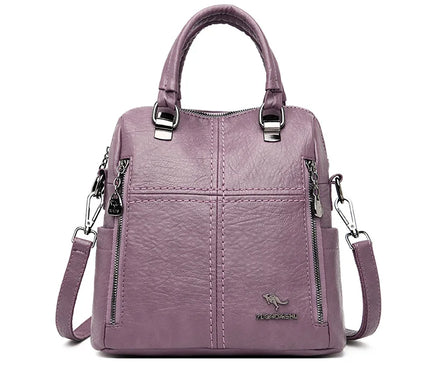 Sac à Dos Cuir Femme Convertible Élégant