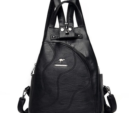 Sac à Dos Cuir Femme Polyvalent Rivets