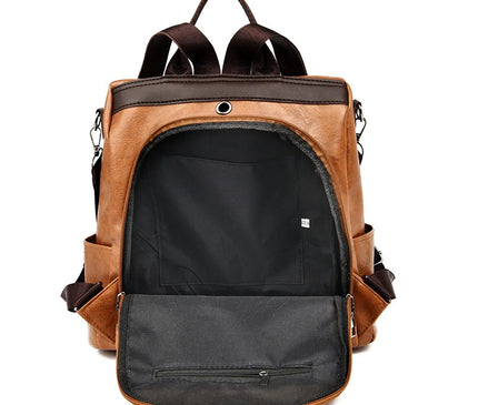 Sac à Dos Cuir Antivol Grande Capacité