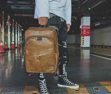 Sac à Dos Cuir Ordinateur Quotidien Masculin