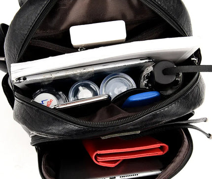 Sac à Dos Cuir Femme Urbain Organisé