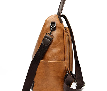 Sac à Dos Cuir Antivol Grande Capacité