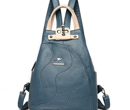 Sac à Dos Cuir Femme Convertible Rivets