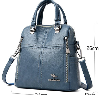 Sac à Dos Cuir Souple Multifonction Femme