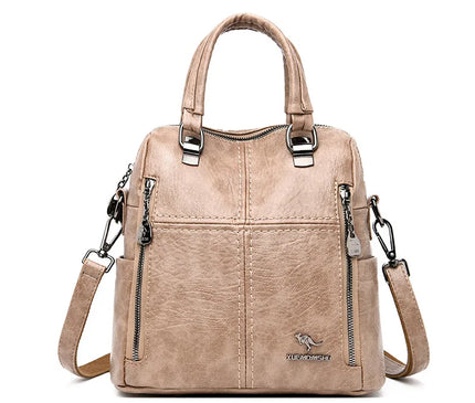 Sac à Dos Cuir Souple Multifonction Femme
