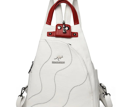 Sac à Dos Cuir Femme Polyvalent Rivets