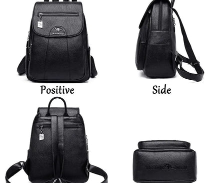 Sac à Dos Cuir Agneau Souple Femme