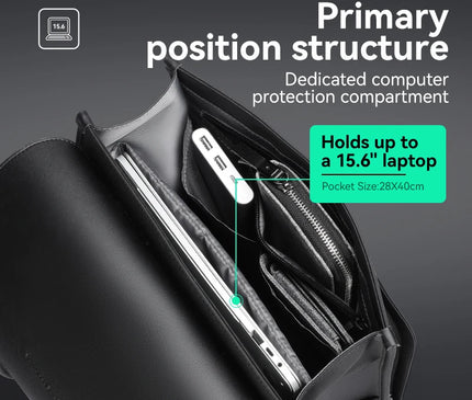 Sac à Dos Cuir Business Ordinateur Portable