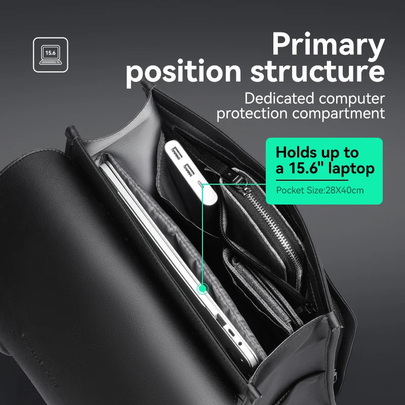 Sac à Dos Cuir Business Ordinateur Portable