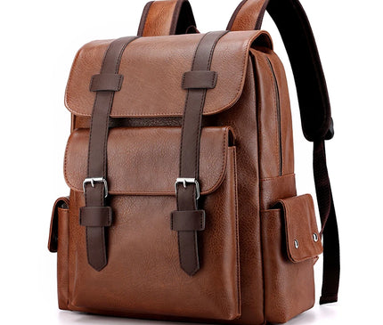 Sac à Dos Cuir Homme Grand Ordinateur Casual