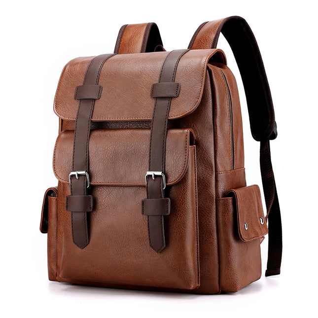 Sac à Dos Cuir Homme Grand Ordinateur Casual