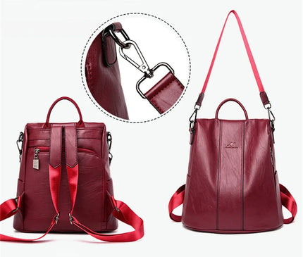 Sac à Dos Cuir Femme Anti-Vol Moderne