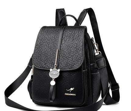 Sac à Dos Cuir Femme Gaufré Élégant