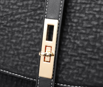 Sac à Dos Cuir Femme Gaufré Grande Capacité