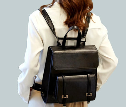 Sac à Dos Cuir Femme Rabat Preppy