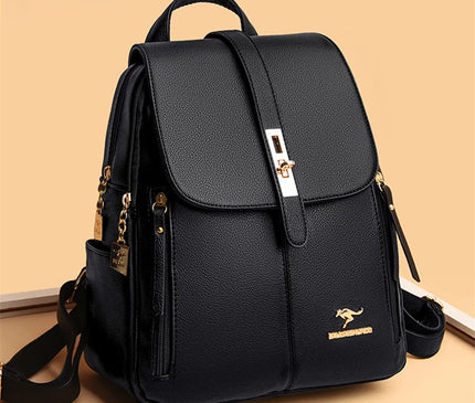 Sac à Dos Cuir Élégant Femme Blanc