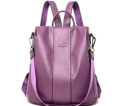 Sac à Dos Cuir Souple Antivol Mode