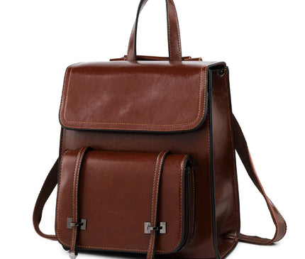 Sac à Dos Cuir Femme Rabat Preppy