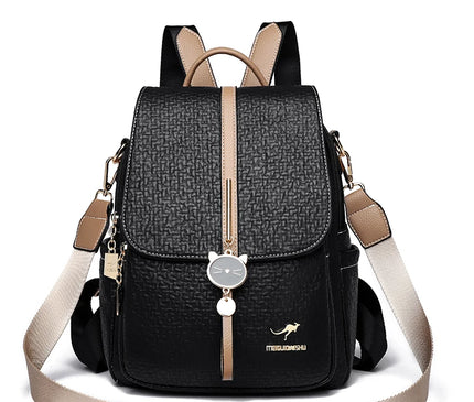 Sac à Dos Cuir Femme Chic Gaufré