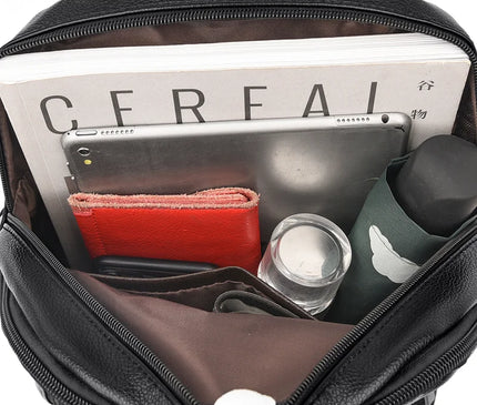 Sac à Dos Cuir Élégant Femme Blanc