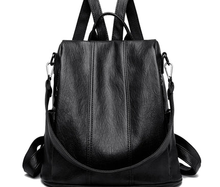 Sac à Dos Cuir Convertible Antivol Élégant